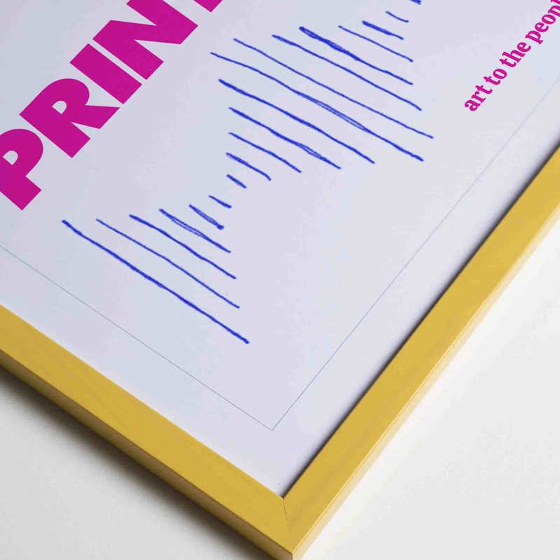 • Swedish wooden frames • Thin profile that emphasizes the art