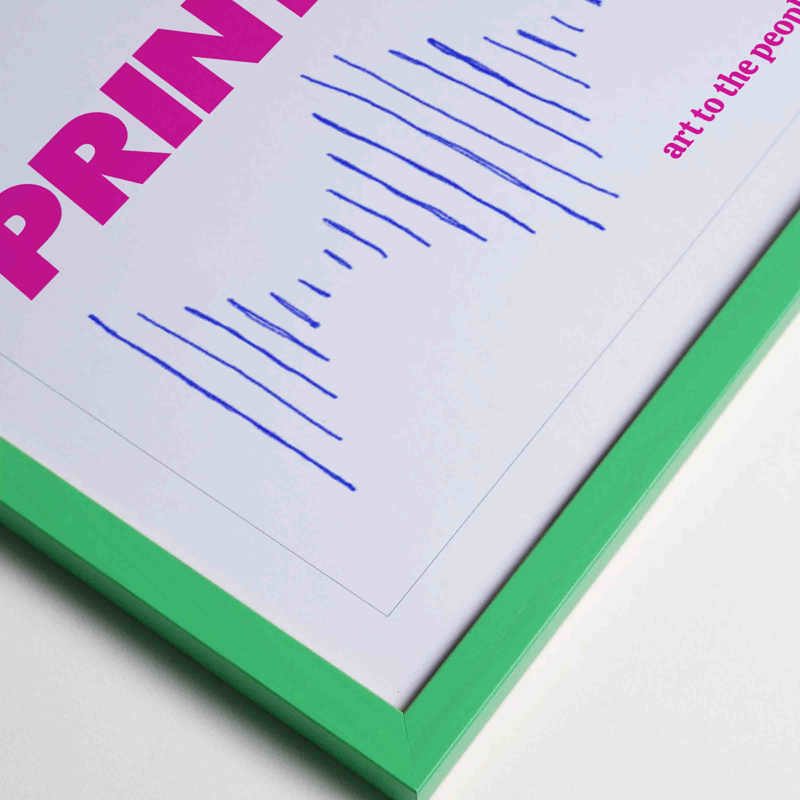 • Swedish wooden frames • Thin profile that emphasizes the art