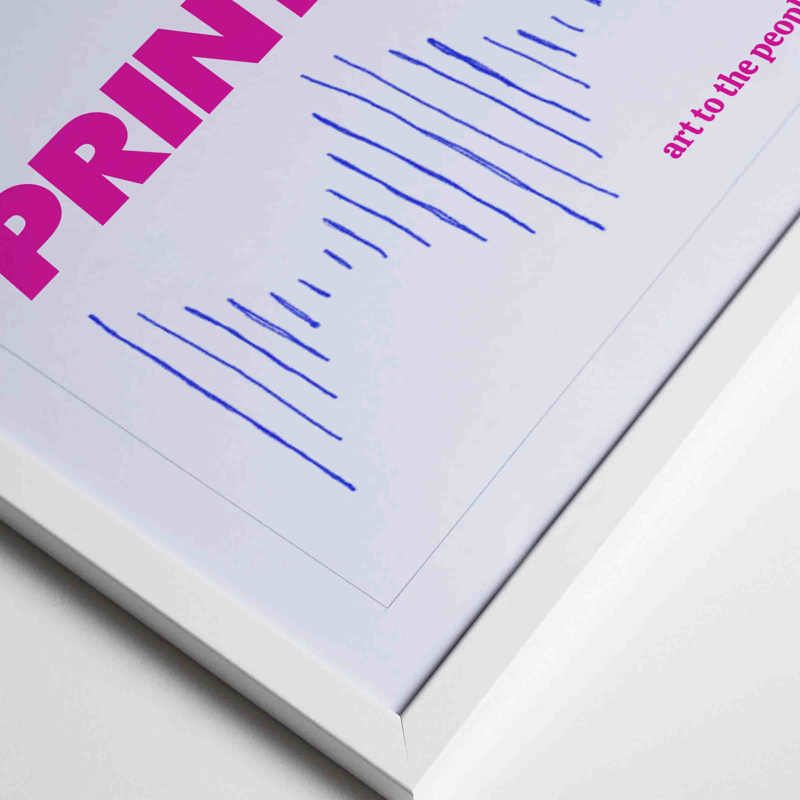 • Swedish wooden frames • Thin profile that emphasizes the art