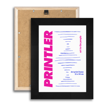 Čierny drevený rám