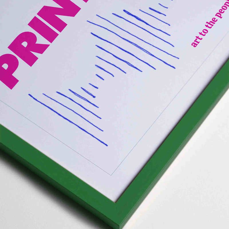 • Swedish wooden frames • Thin profile that emphasizes the art