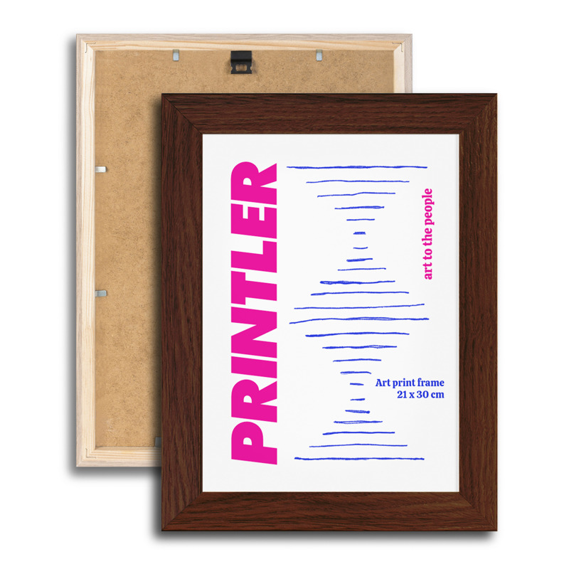 Orechový drevený rám