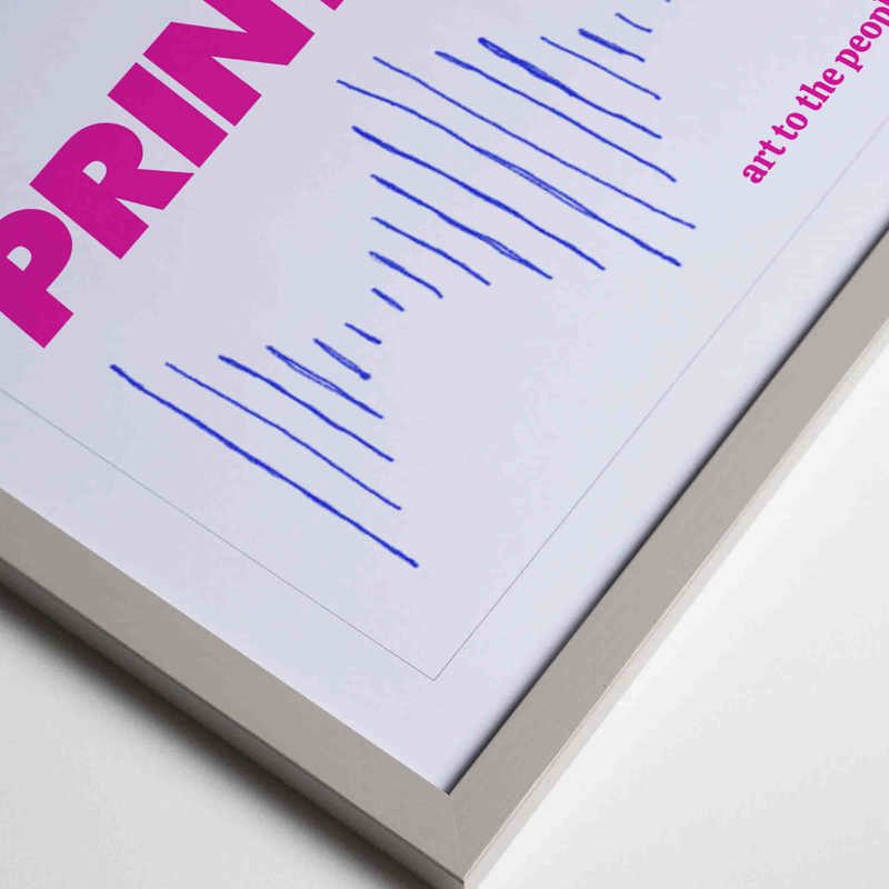 • Swedish wooden frames • Thin profile that emphasizes the art