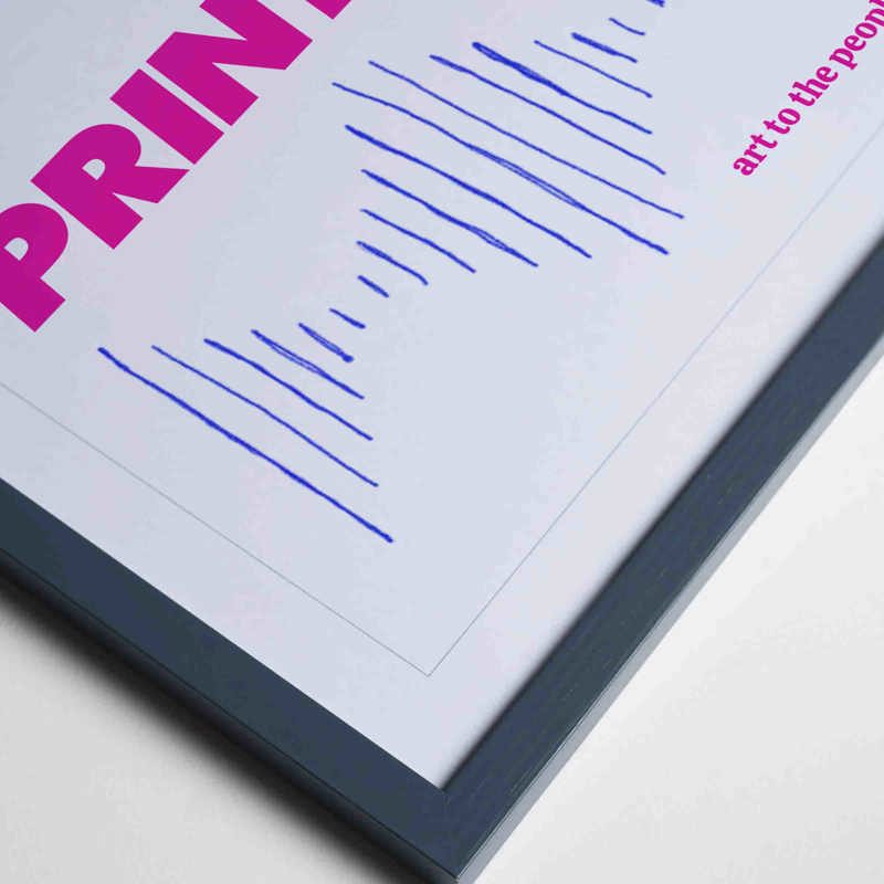 • Swedish wooden frames • Thin profile that emphasizes the art