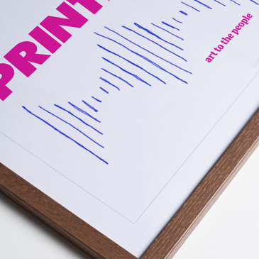 Dark oak wooden frame