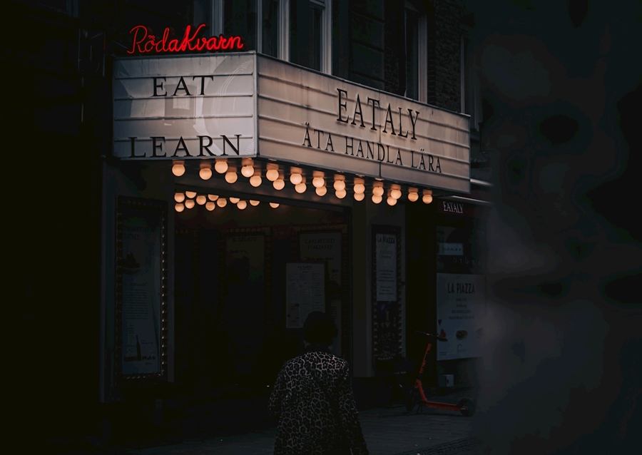 Herbstabend Stadt Stockholm