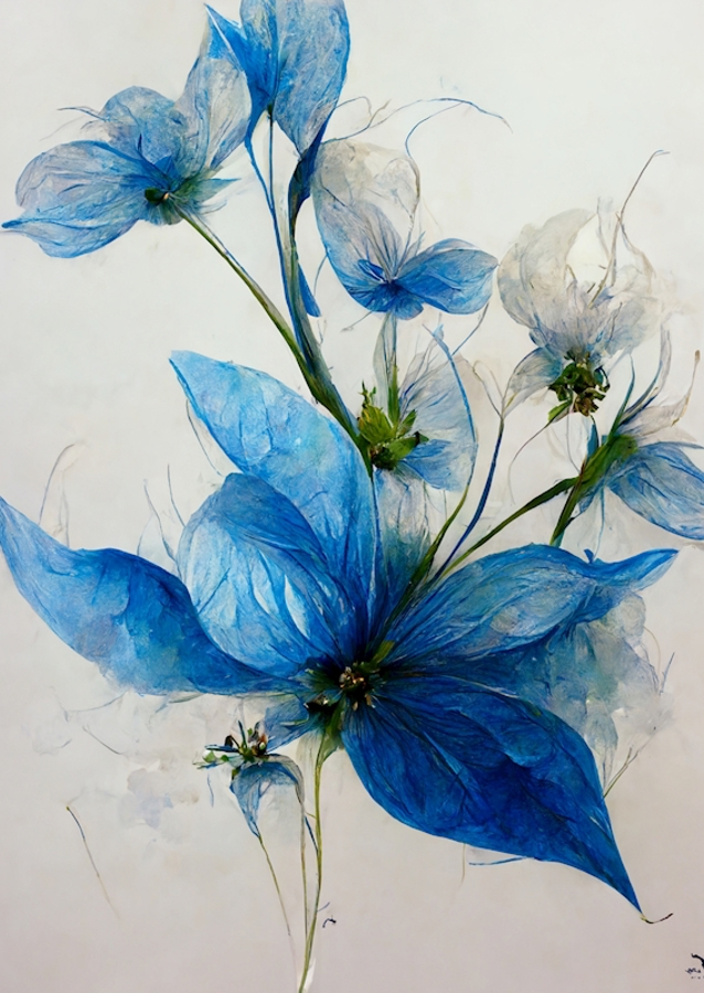 Niebieski kwiat 1