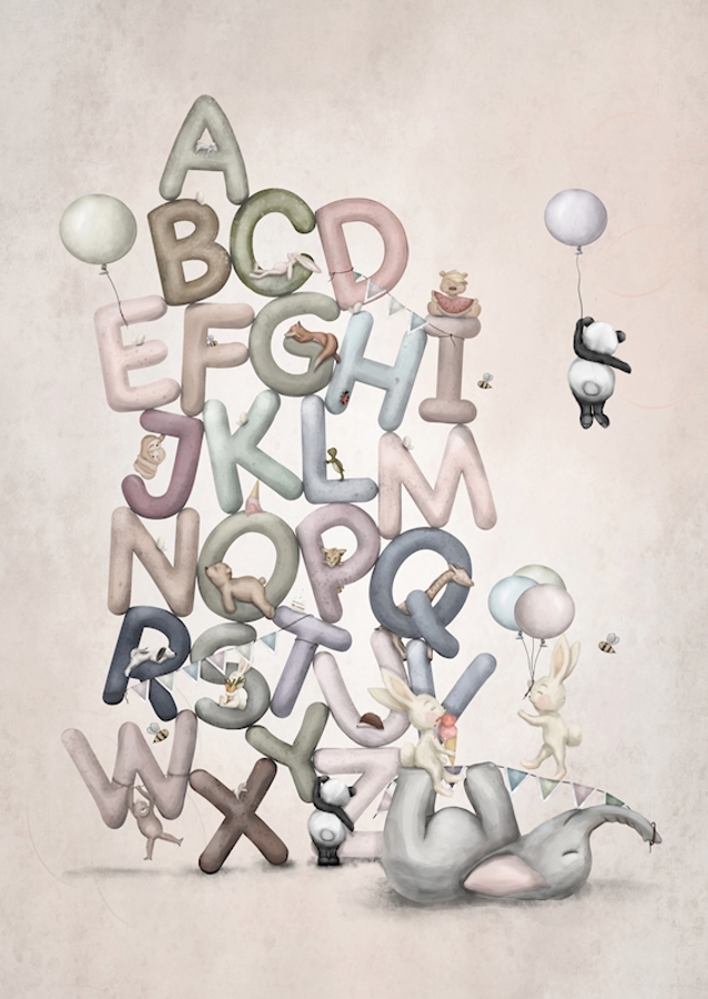 Amoureux des animaux Alphabet anglais