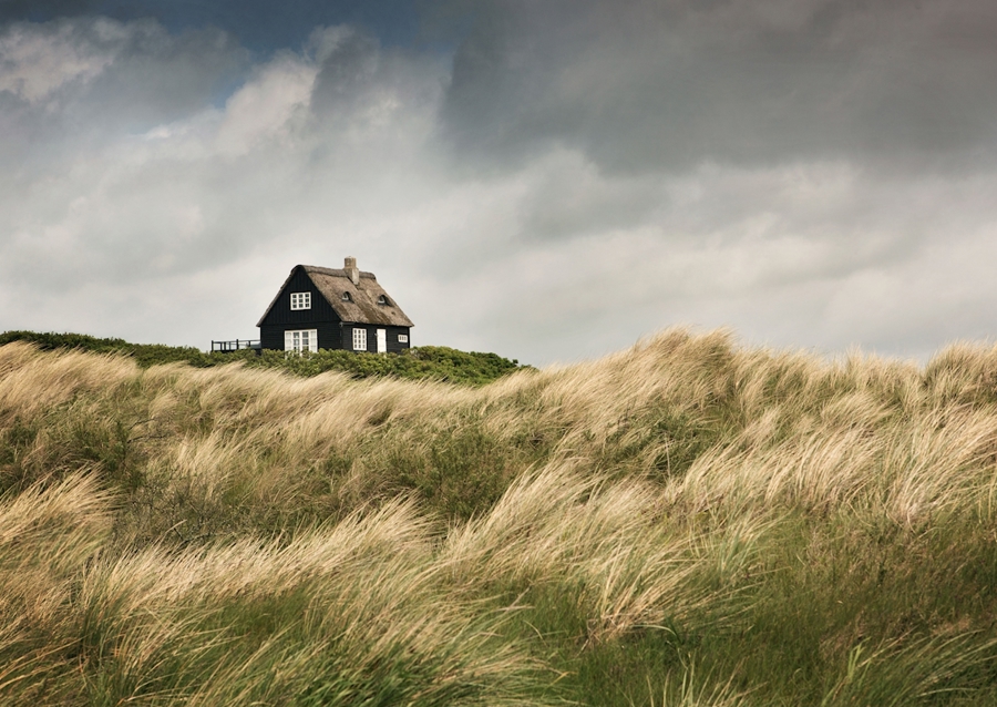 Osamělý dům v dunách