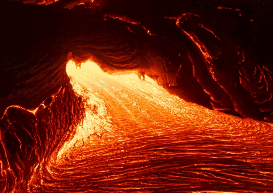 Lava flow on Hawaii