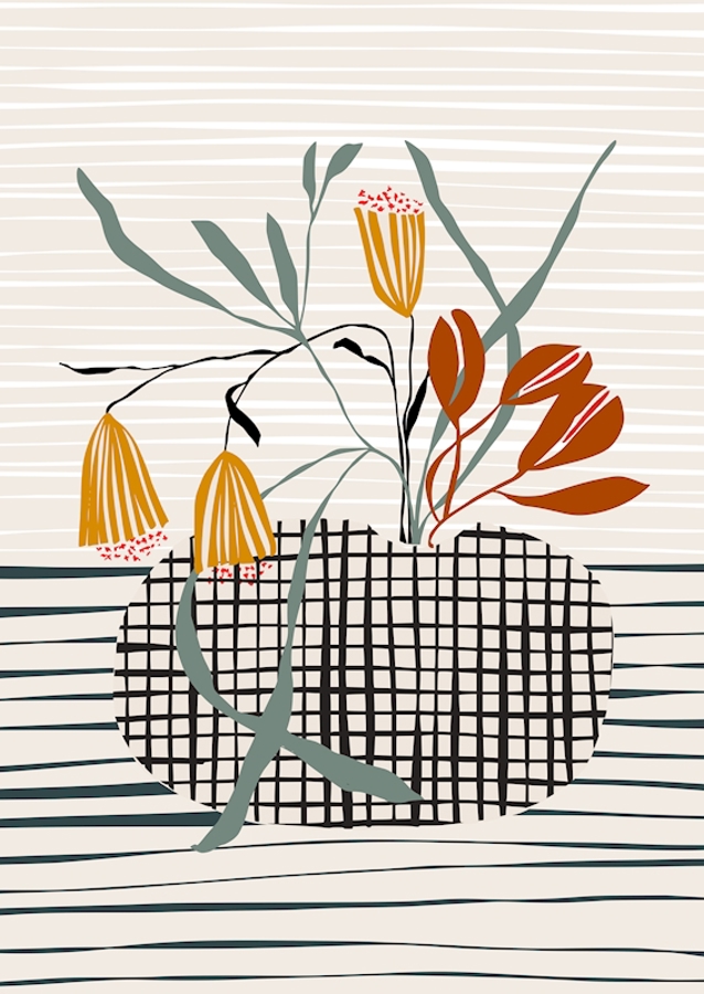 Midcentury plant pot