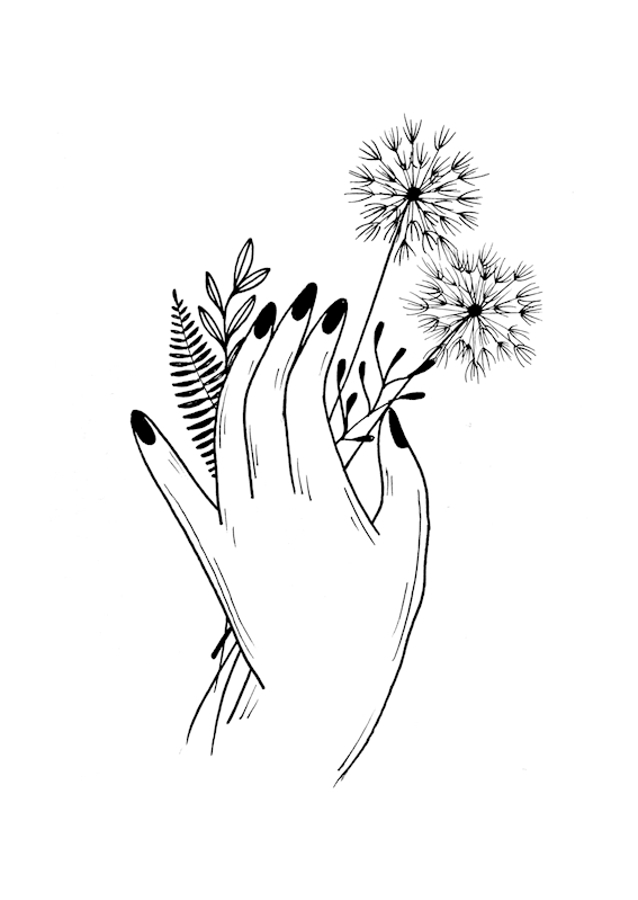 Hånd Wildflower Plukning