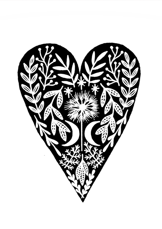 Botanický vzor srdce