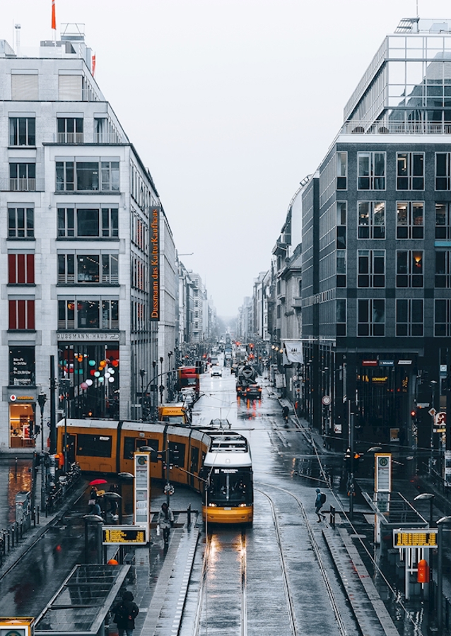 Berlin Friedrichstraße Regen