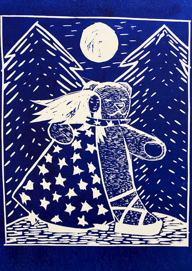 Schlittschuhlaufen in der Nacht