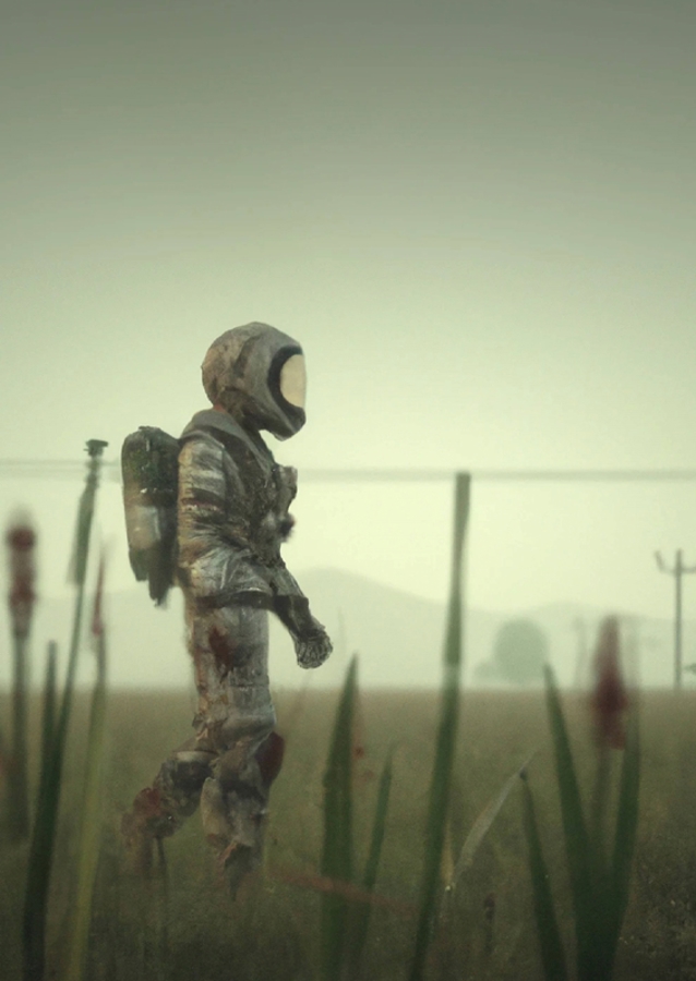 Weltraumspaziergang auf der Erde