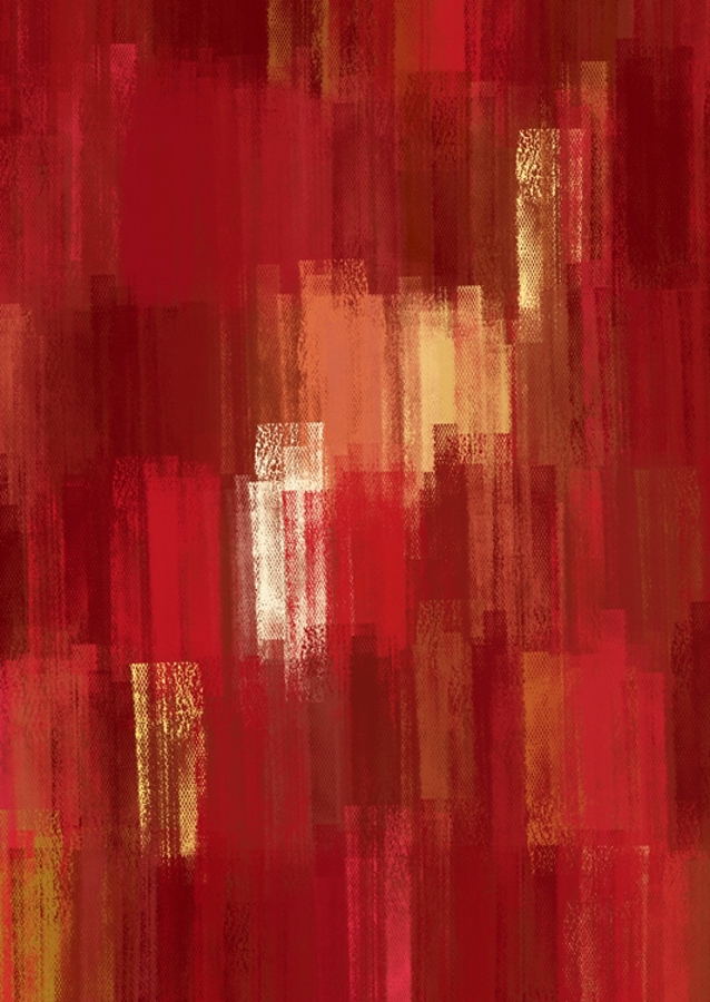 Arte abstracto monocromático rojo