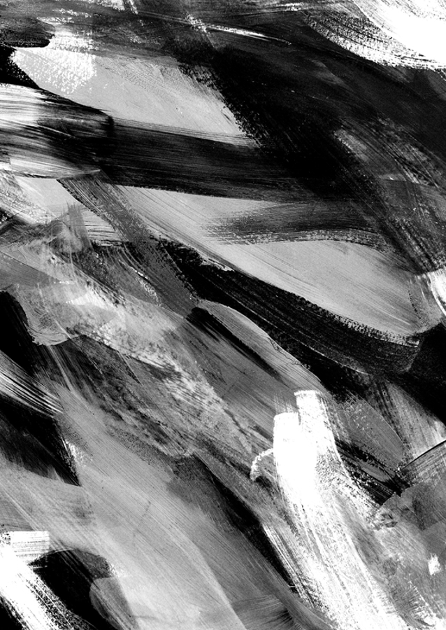 Abstract Artwork Greyscale #1