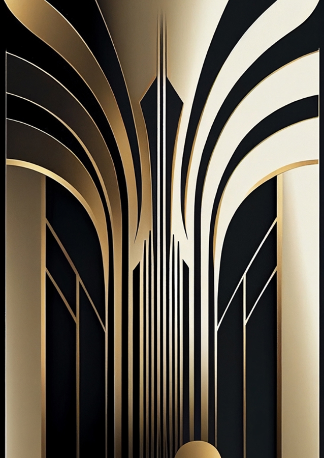 Midnight Elegance - Art Deco
