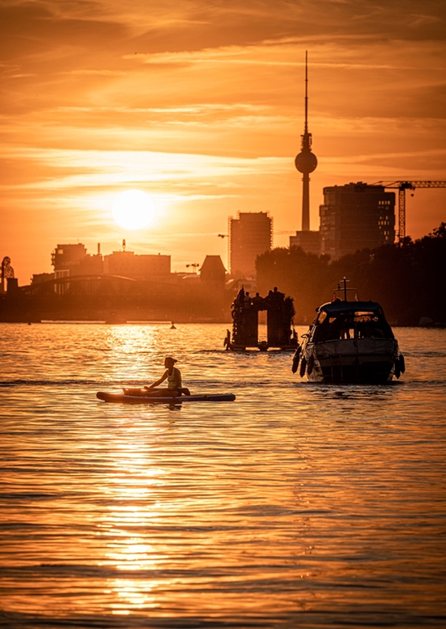 Sonnenuntergang am Spreepark
