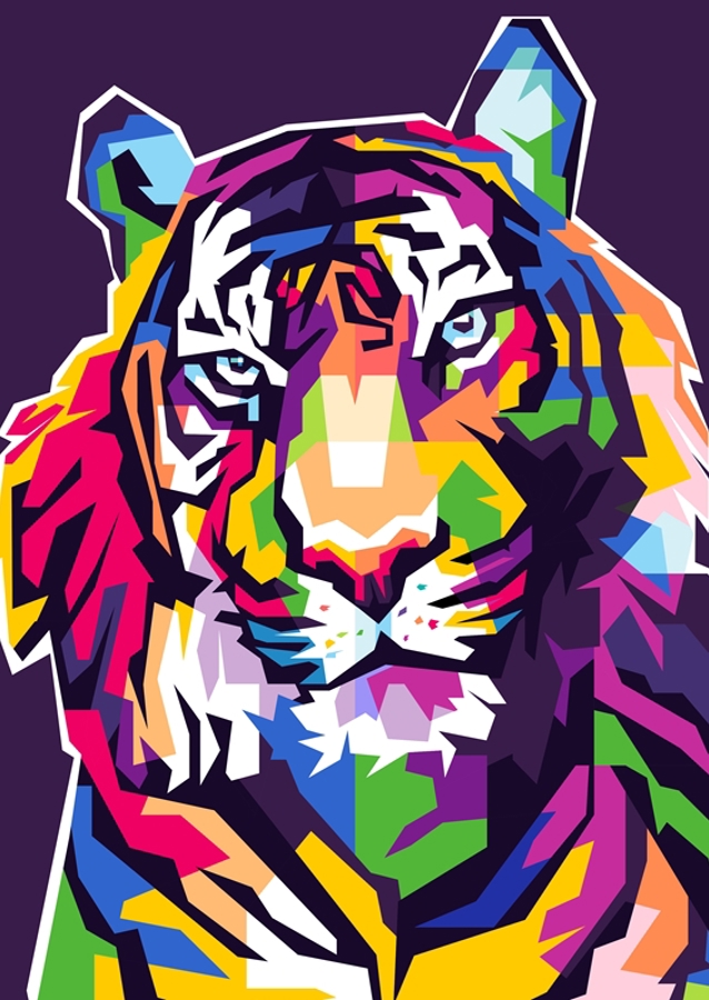 Tiger Pop Art