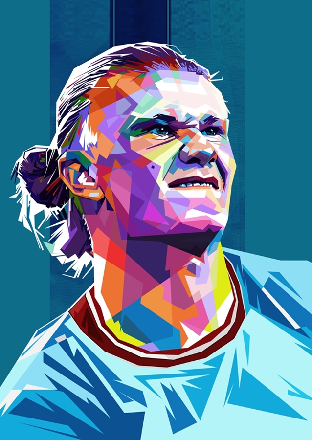 Erling Haaland pop art