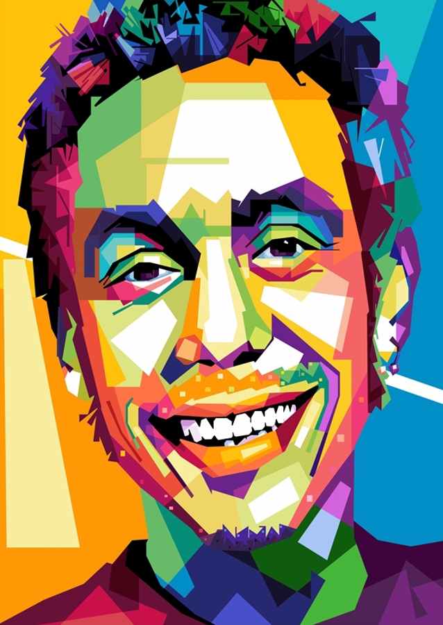 Valentino Rossi pop art style 