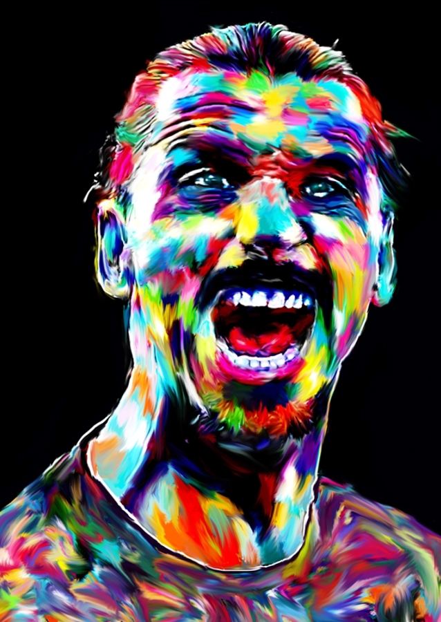 Zlatan Ibrahimović pop art