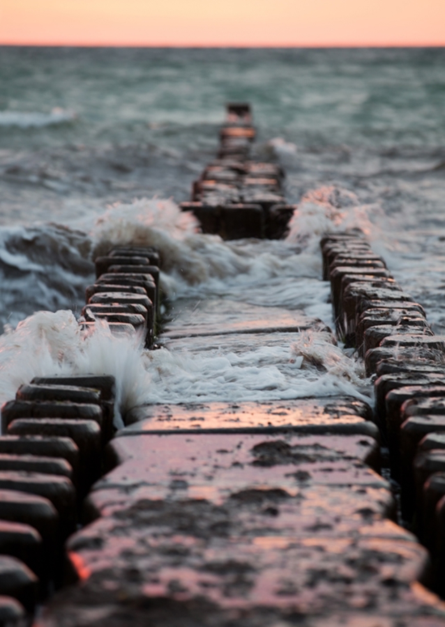 Buhnen am Ostseestrand