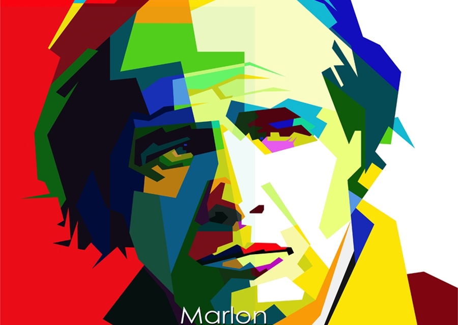 Marlon Brando Pop Art Poster 