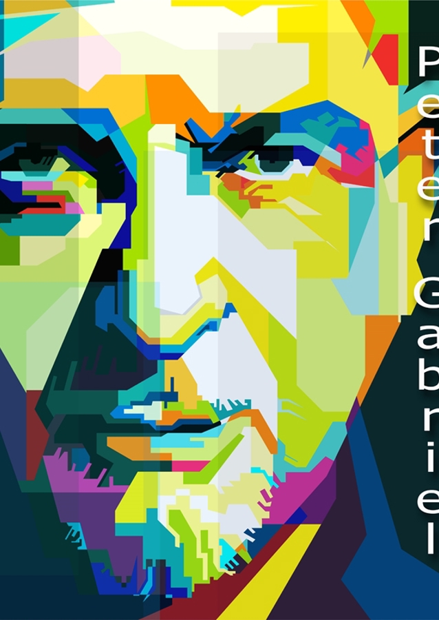 Peter Gabriel Pop Art Retro