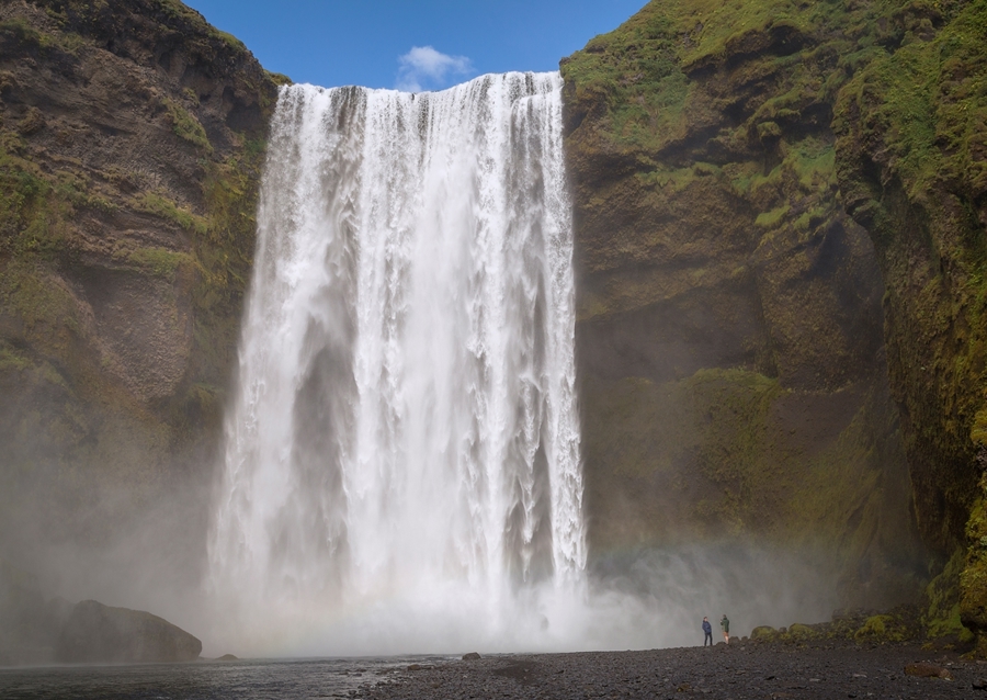Photographe et cascade