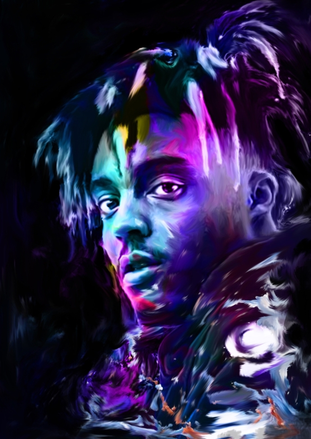 Pop art style Juice WRLD