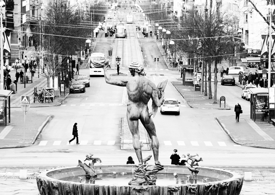 Journée grise à Göteborg