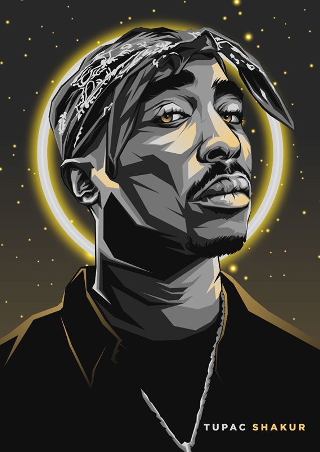 Tupac Shakur Pop Art
