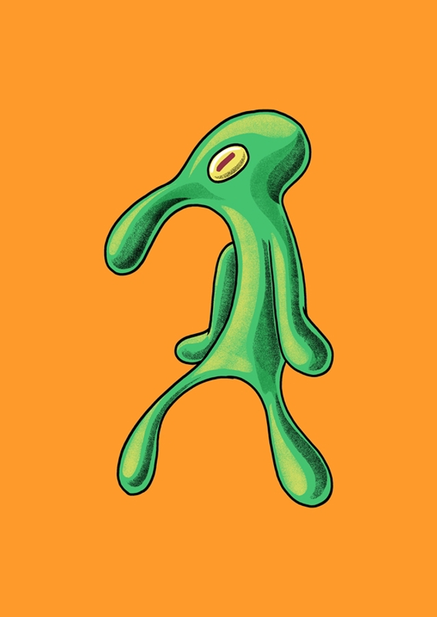 Bold and Brash Squidward Meme