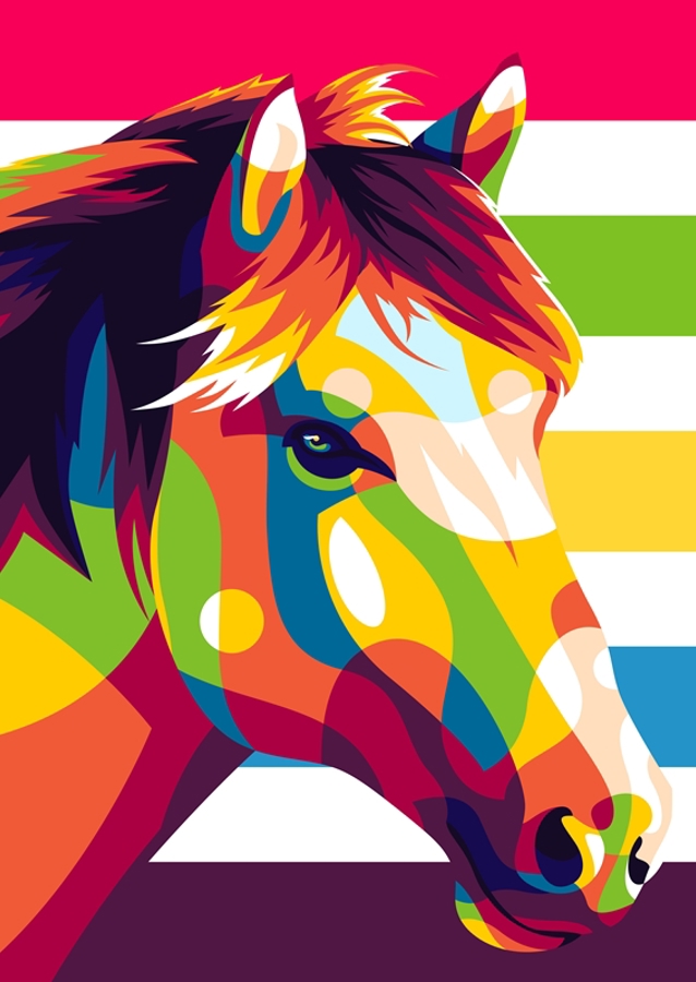 El Caballo Guapo Pop Art