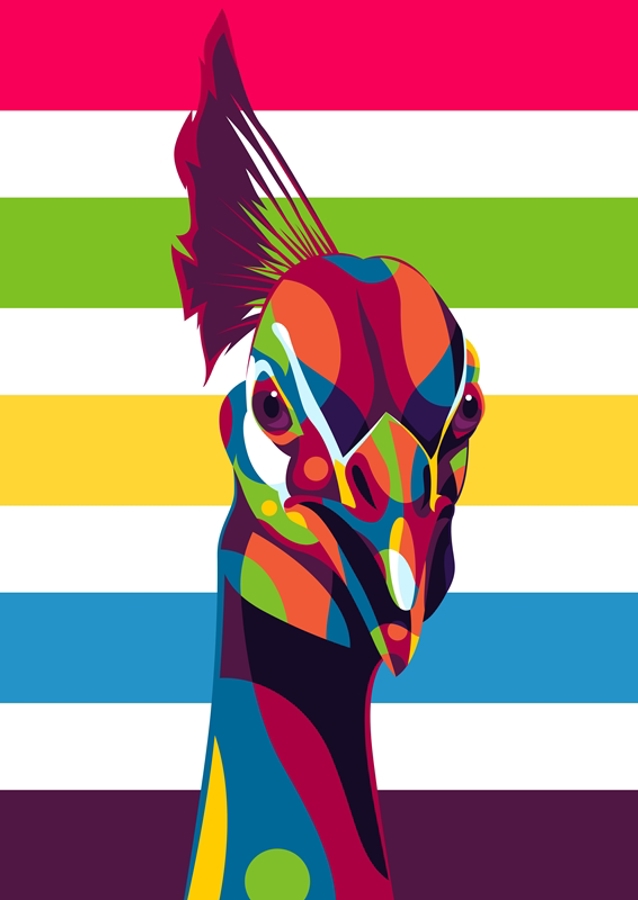 Le portrait du paon indien