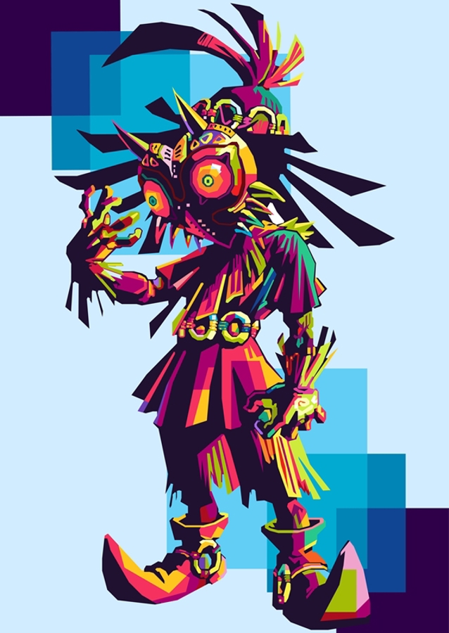 majora's mask pop art