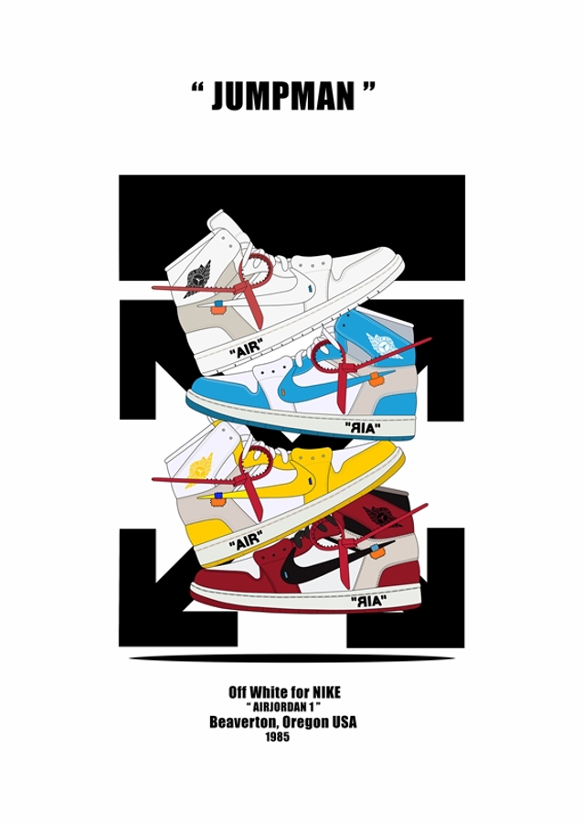 All Jordan 1 x off white