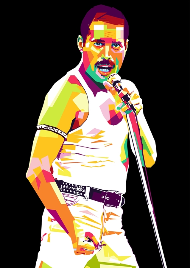 freddie mercury in pop art 