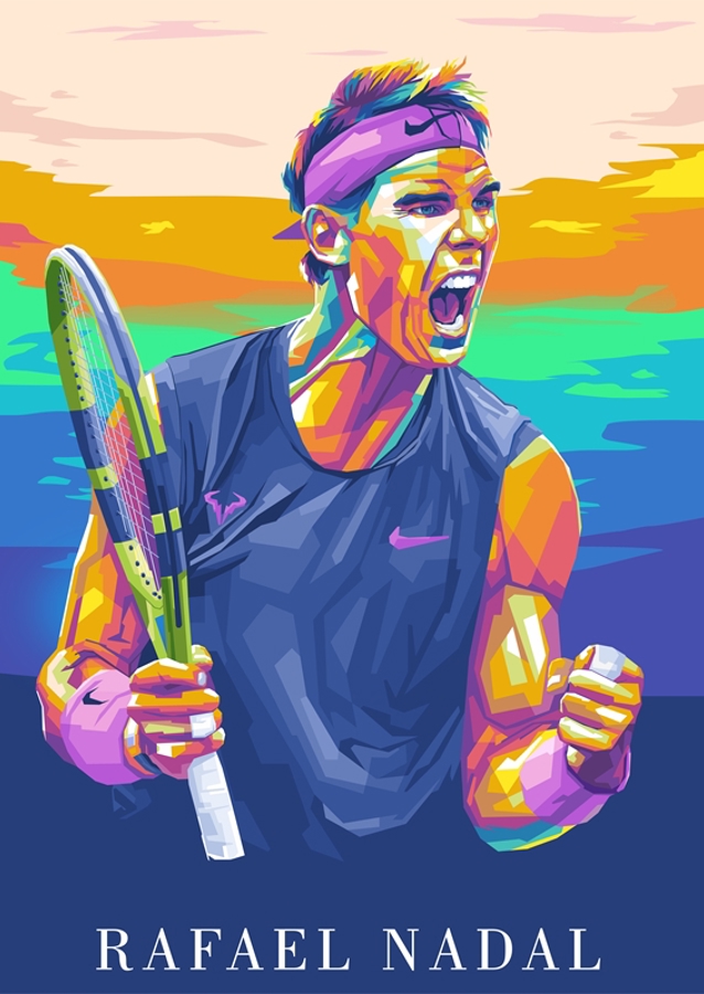 Rafael Nadal Pop Art