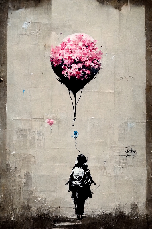 バンクシー BANKSY ポスター バルーン オリジナル バンクシー】バンクシーバルーンガールインポートポスター