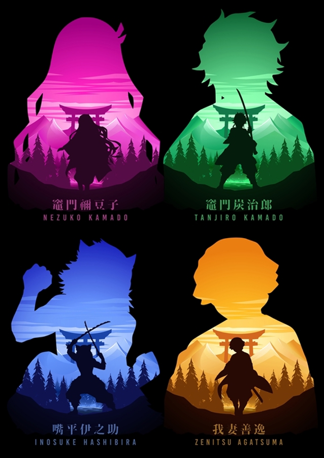 Tanjiro Nezuko Zenitsu Inosuke