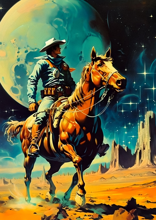 The Space Cowboy - Retro Scifi