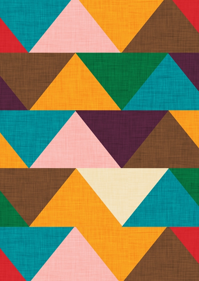 Kilim Chevron hnědá