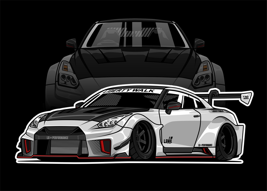 R35 GT-R 販売店用ポスター　photo Nissan GT-R R35 posters & prints by Heru Kurniawan - Printler