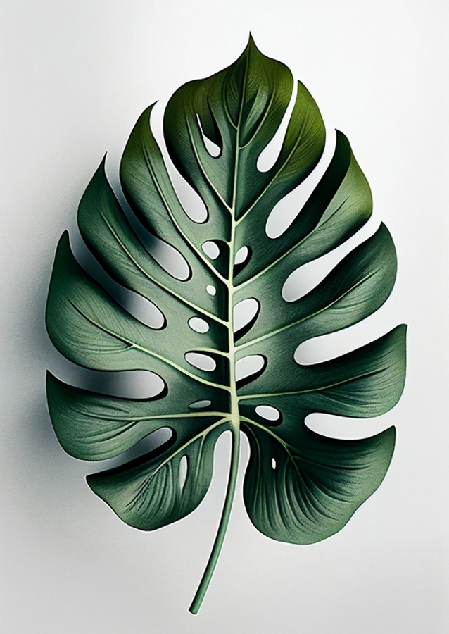 Monstera leaf