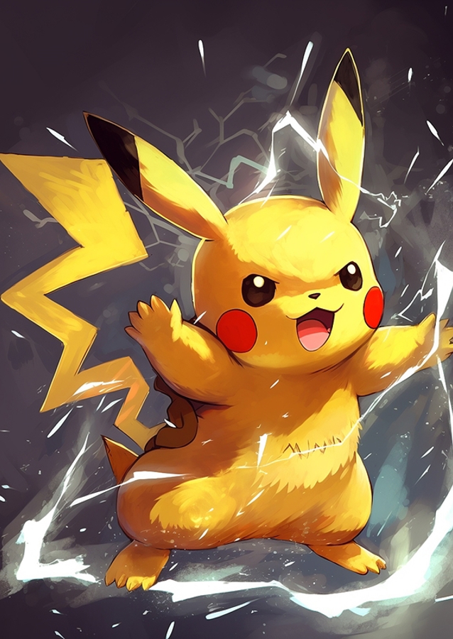 Pikachu in action 2