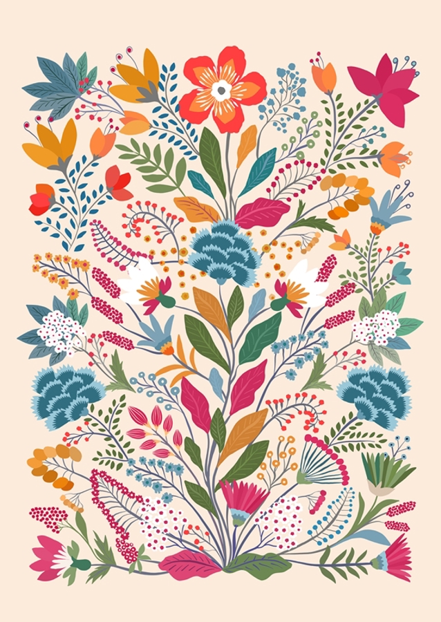 Mexická zahrada (krémová)